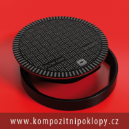 kompozitn poklop kruhov svtlost 760mm, tda zaten C250, vodotsn, pachotsn nabz firma KRAFT Servis s.r.o., www.kompozitnipoklopy.cz