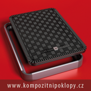 kompozitn poklop obdlnkov svtlost 900x600mm, tda zaten B125, vodotsn, pachotsn nabz firma KRAFT Servis s.r.o., www.kompozitnipoklopy.cz