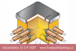 kompozitn achta s nastavitelnou vkou typ S3-376-SKIRT, www.kompozitnipoklopy.cz - KRAFT Servis s.r.o.